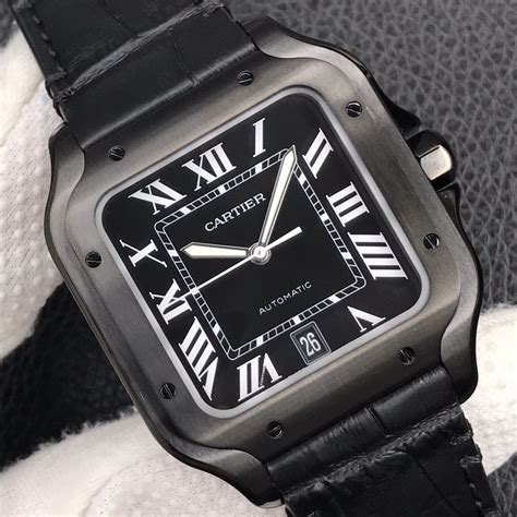 cartier santos chronograph replica|cartier santos watch price.